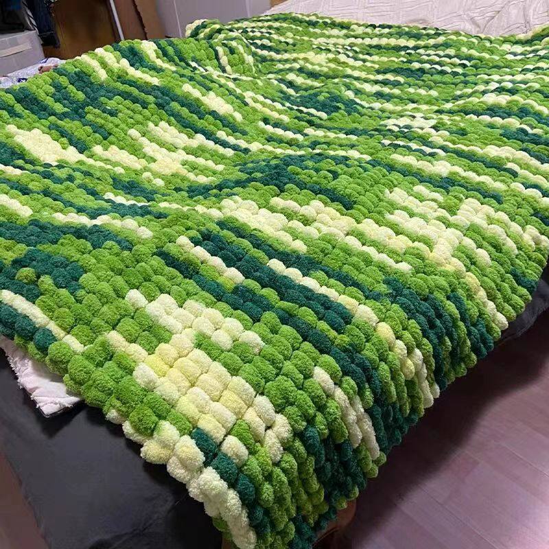 Cozy Plush Yarn Cocoon Throw for Sleep, Relaxation & Gift