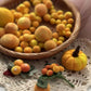 Yellow Berry Gradient-Dyed Solid Wool Felt Balls in Multiple Sizes