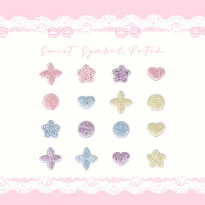 Heart & Star Embroidered Patch