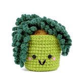 Crochet Succulent Plant Plush, Handmade Amigurumi Potted Plant Decor Gift