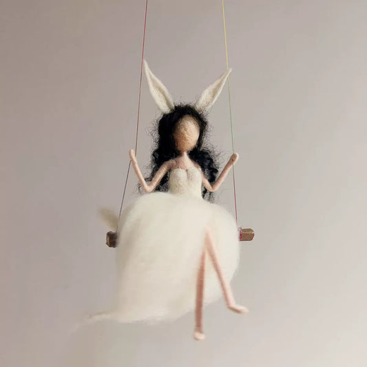 White Fox Fairy Felting Charm Kit