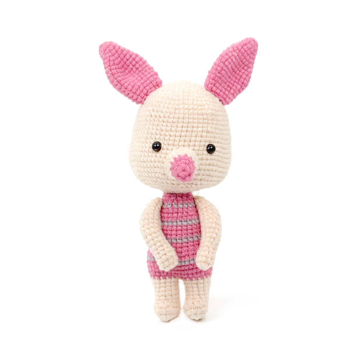 Handmade Crochet Pink Pig Plush - Cute Amigurumi Baby Pig Toy