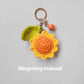 Finished Hand-Knitted Accessories: Keychains, Bag Charms, and Mobile Phone Pendants