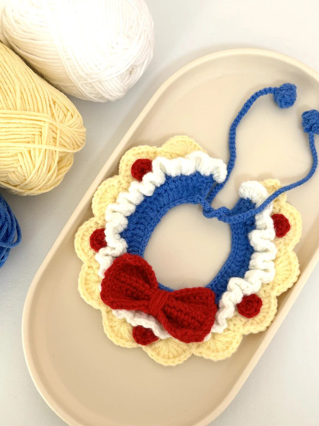Pet collar knitting DIY crochet kit