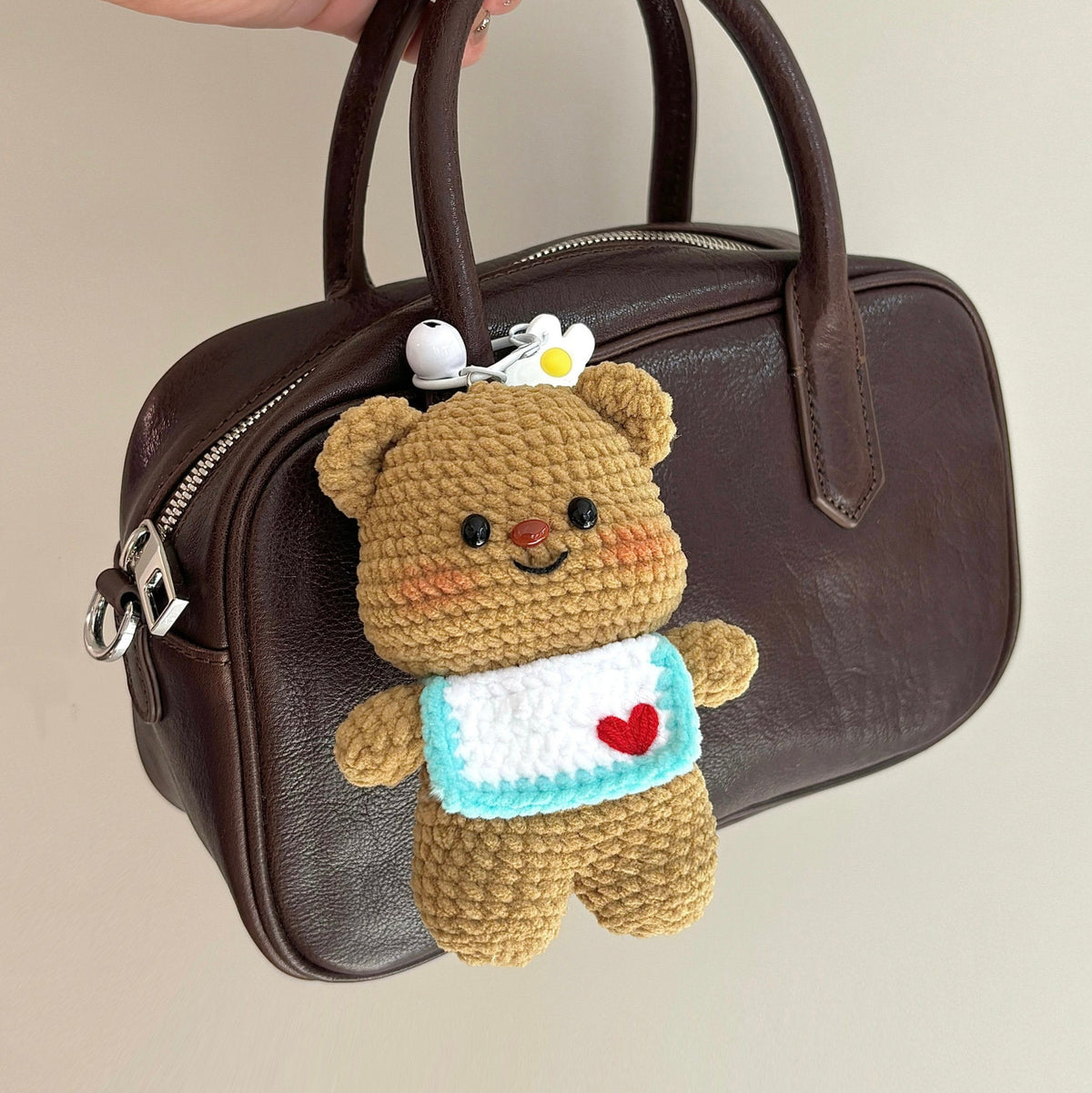 DIY Bear Doll Keychain Crochet Kit - Couple Pendant - Custom Gift