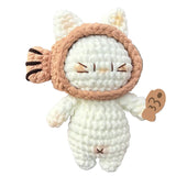 DIY Taiyaki Kitten Material Kit, Handmade Ornament, Sofa Decoration, Children's Hug Doll Gift