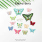 Butterfly Embroidered Iron-on Patch