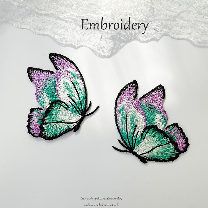 Colorful Embroidered Butterfly