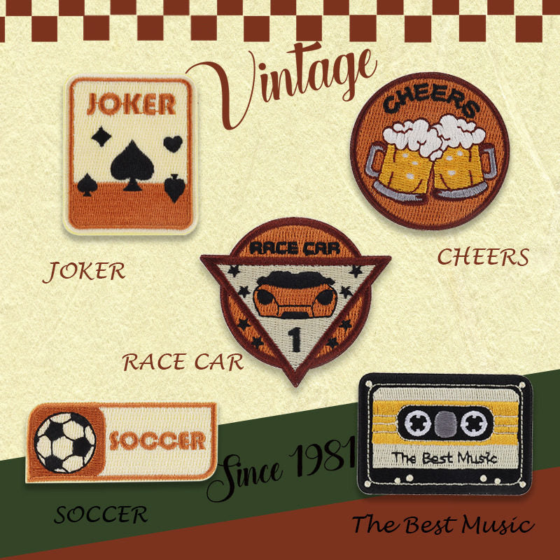 Retro Cassette Embroidery Patch