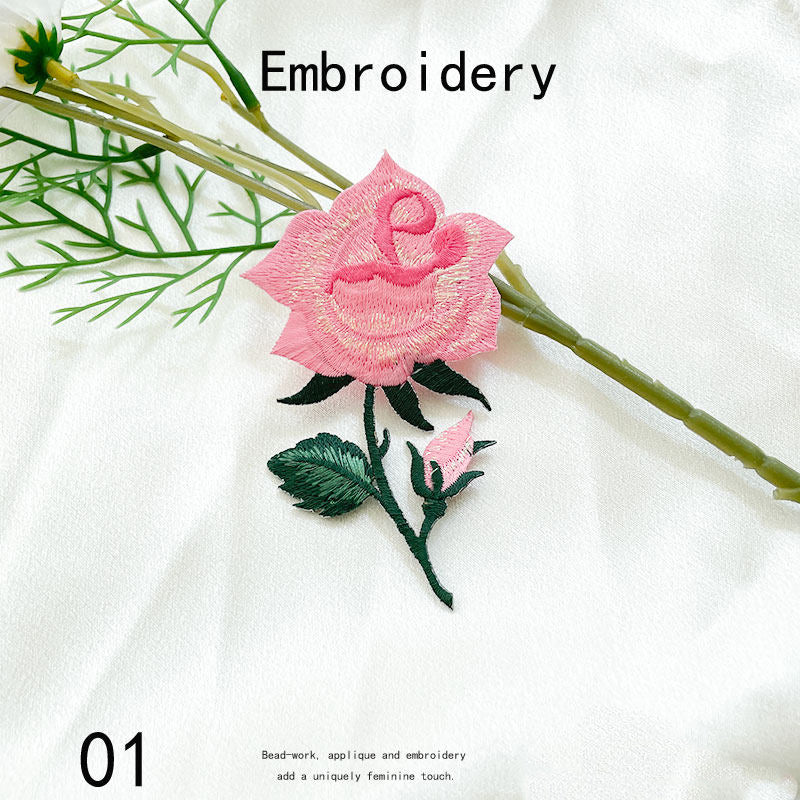 Floral Embroidery Patch