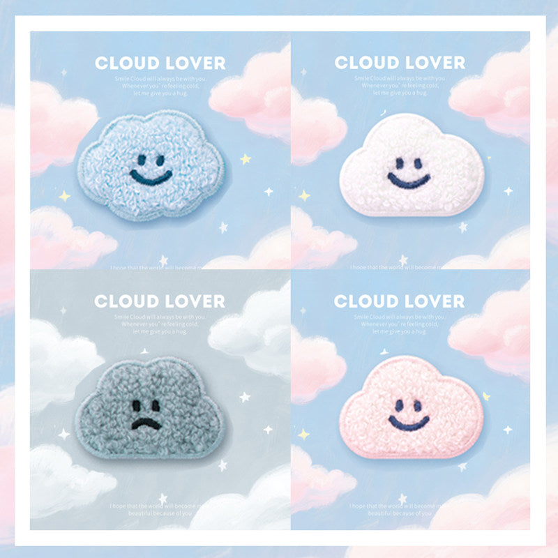 Fluffy Cloud Embroidery Patch