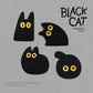 Black Cat Embroidery Patch