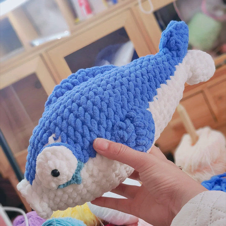 Cute handmade salted fish stick crochet kit, DIY crocheting gift, yarn hand-knitting.