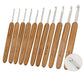 Carbonized Bamboo-Handled Crochet Hook