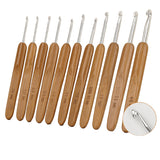 Carbonized Bamboo-Handled Crochet Hook