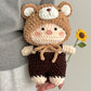 Sunflower Dress-up Pig Crochet Kit: DIY Cute Doll