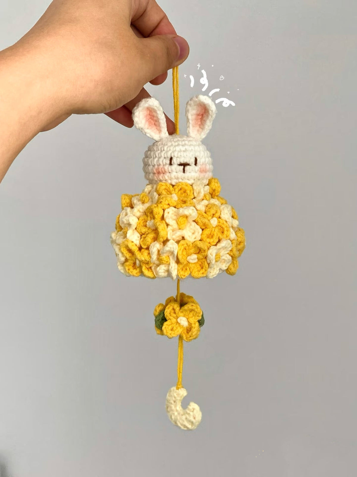DIY Laurel Rabbit Wind Chime Pendant Crochet Kit