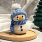DIY Crochet Snowman Doll Kit — Handmade Gift & Knitting Materials Pack (Keychain)