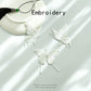 Pure White Butterfly Embroidered Patch