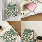 Hand-Woven Bag DIY Kit — Crochet Yarn & Materials — Hollow Cotton "Petal" Crossbody Bag (Gift)