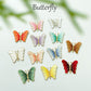 Gold-Edged Butterfly Embroidery Patch