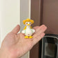 Handmade DIY "Back-to-School Duck" Keychain — Crochet Kit (Yarn & Materials) — Knitted Doll Gift