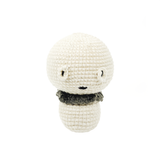 Funny Emotional Support Ghost Plush - Minimalist Amigurumi Desk Decor
