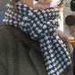 Star-Patterned Scarf DIY Crochet Kit — Hand-Knitting Materials with Chunky Yarn