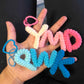 Letter name crochet key pendant handmade wool diy knitting handmade gift