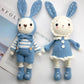 DIY Crochet Doll Kit Handmade Gift Yarn Doll Couple Rabbit for friend family