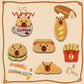Hamburger Capybara Embroidery Patch