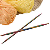 Handcrafted Multicolored Wooden Knitting Needles
