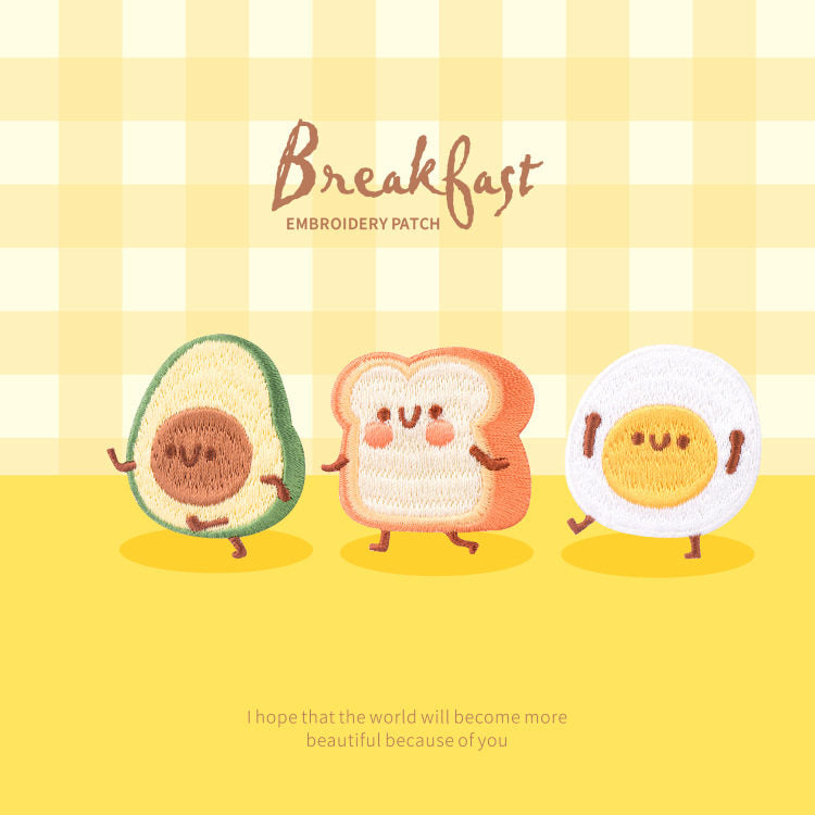 Sunshine Bread Embroidery Patch