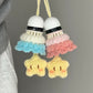 DIY Badminton Racket Keychain/Basket Material Kit,Colorful Beginner Badminton Craft Keychain
