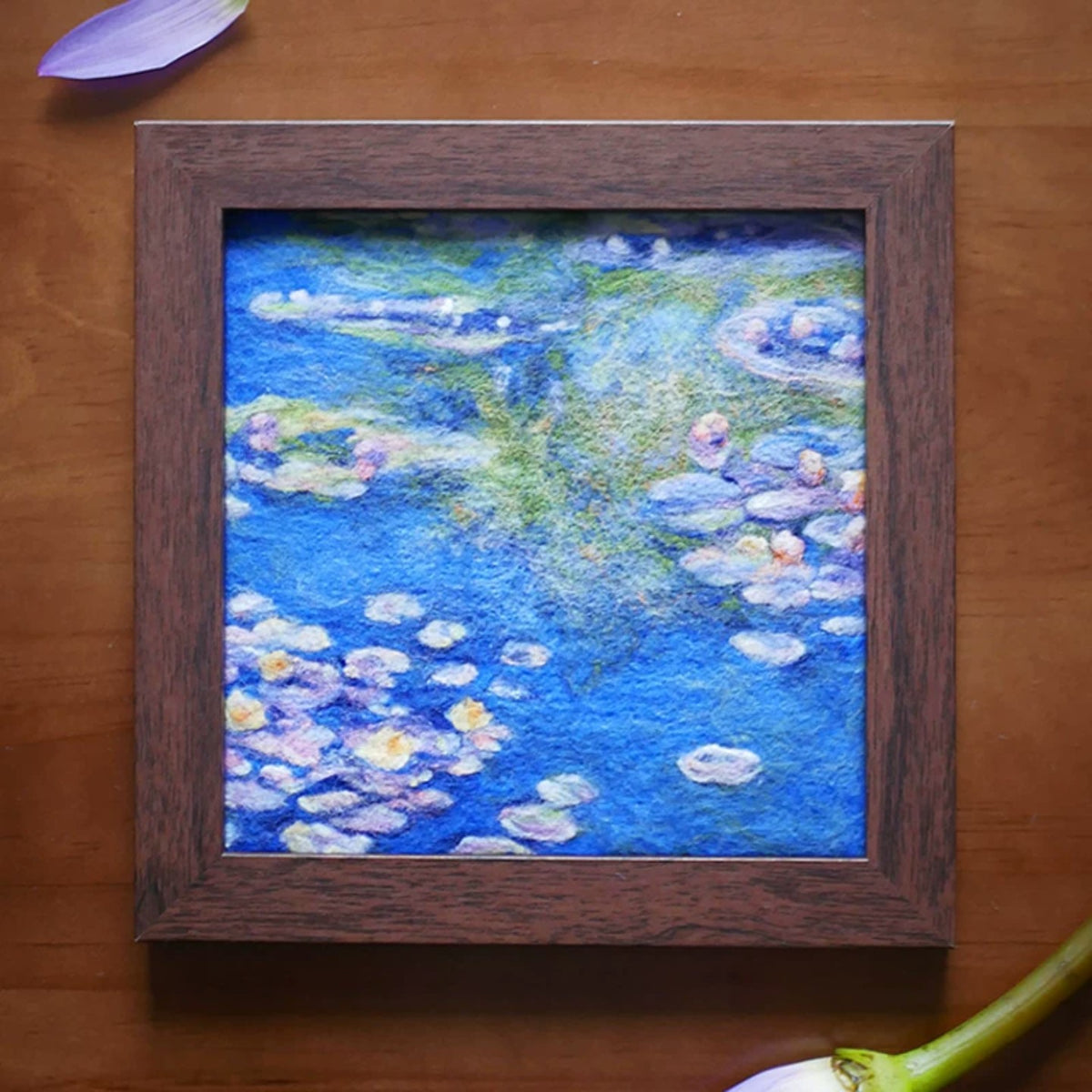 Monet Inspired Felt Picture Frame Decor
