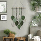Hand-woven leaf tapestry, a fresh and charming room renovation wall decoration for guesthouses and guesthouses.