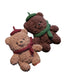 Handmade New Year's gifts,cute bear and rabbit keychains, bag charms, crochet dolls, yarn DIY material kit