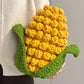 DIY Corn Pillow Crochet Kit with Ice Strip Yarn - New Handmade Knitting Material Kit - DIY Gift