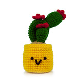 Crochet Cactus Plant Plush, Handmade Amigurumi Potted Decor Gift