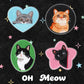 Cartoon Cat Badge Embroidery Patch