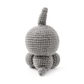 Cute Knitted Gray Alien with Antenna - Quirky Goggle Eye Amigurumi Doll