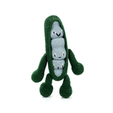 Handmade Crochet Peas in a Pod Plush - Funny Amigurumi Best Friend Gift