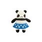 Funny Creepy Cute Panda Crochet Plush - Gothic Amigurumi Star Skirt Doll