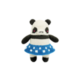 Funny Creepy Cute Panda Crochet Plush - Gothic Amigurumi Star Skirt Doll
