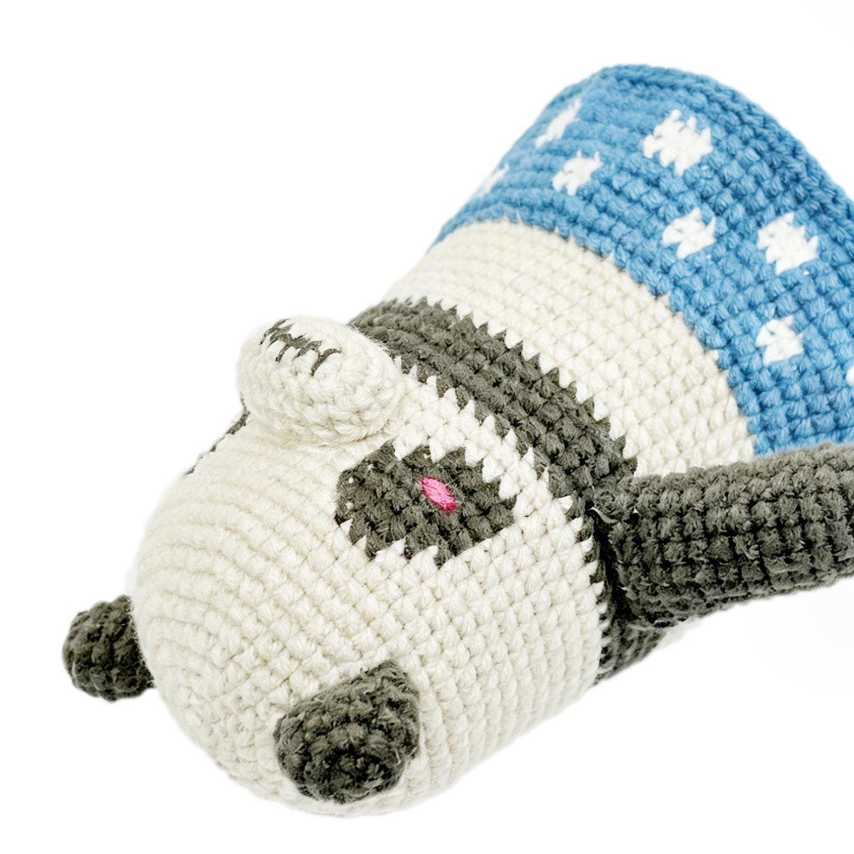 Funny Creepy Cute Panda Crochet Plush - Gothic Amigurumi Star Skirt Doll