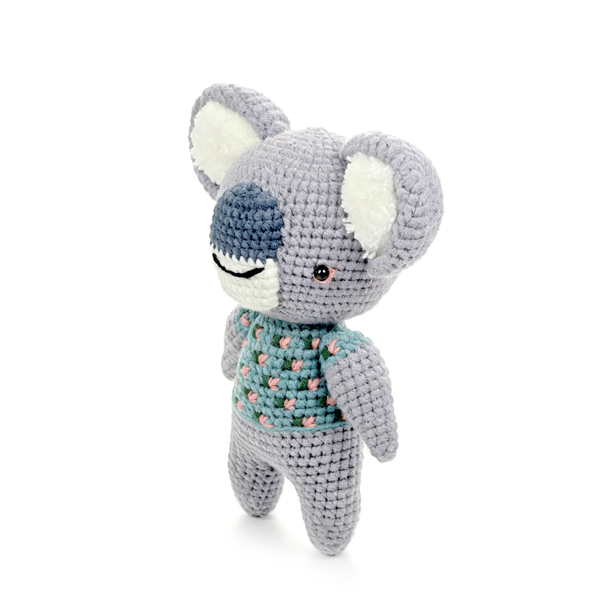 Handmade Crochet Koala Plush - Cute Amigurumi Australian Animal Nursery Decor