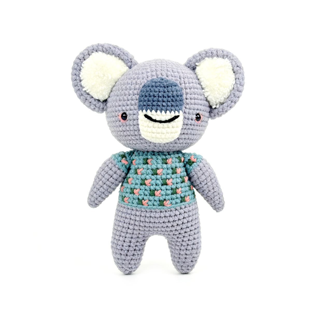 Handmade Crochet Koala Plush - Cute Amigurumi Australian Animal Nursery Decor