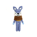Handmade Crochet Wolf Plush - Cute Amigurumi Woodland Nursery Decor