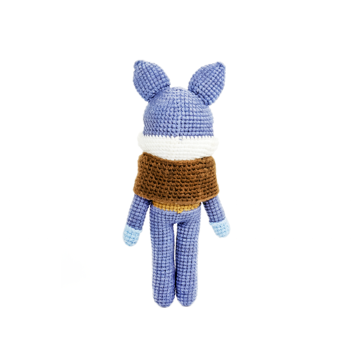 Handmade Crochet Wolf Plush - Cute Amigurumi Woodland Nursery Decor