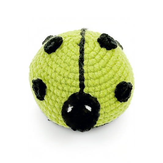 Cute Knitted Ladybug Toys for Nursery - Colorful Garden Theme Plush Set